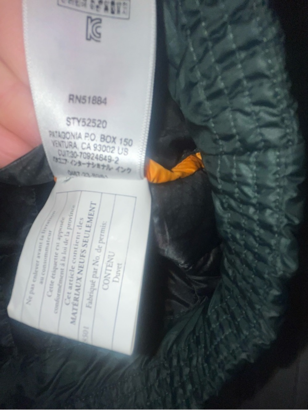 Patagonia Men's Recycled Down V-Neck Pullover quilted hunter green - Picture 5 of 5